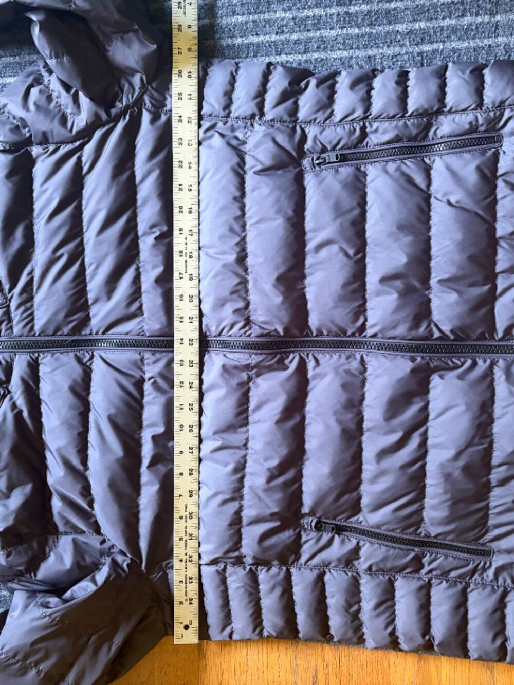 Michael Kors Quilted Down Packable Hooded Puffer Jacket Size XXL Navy Blue - Picture 9 of 9